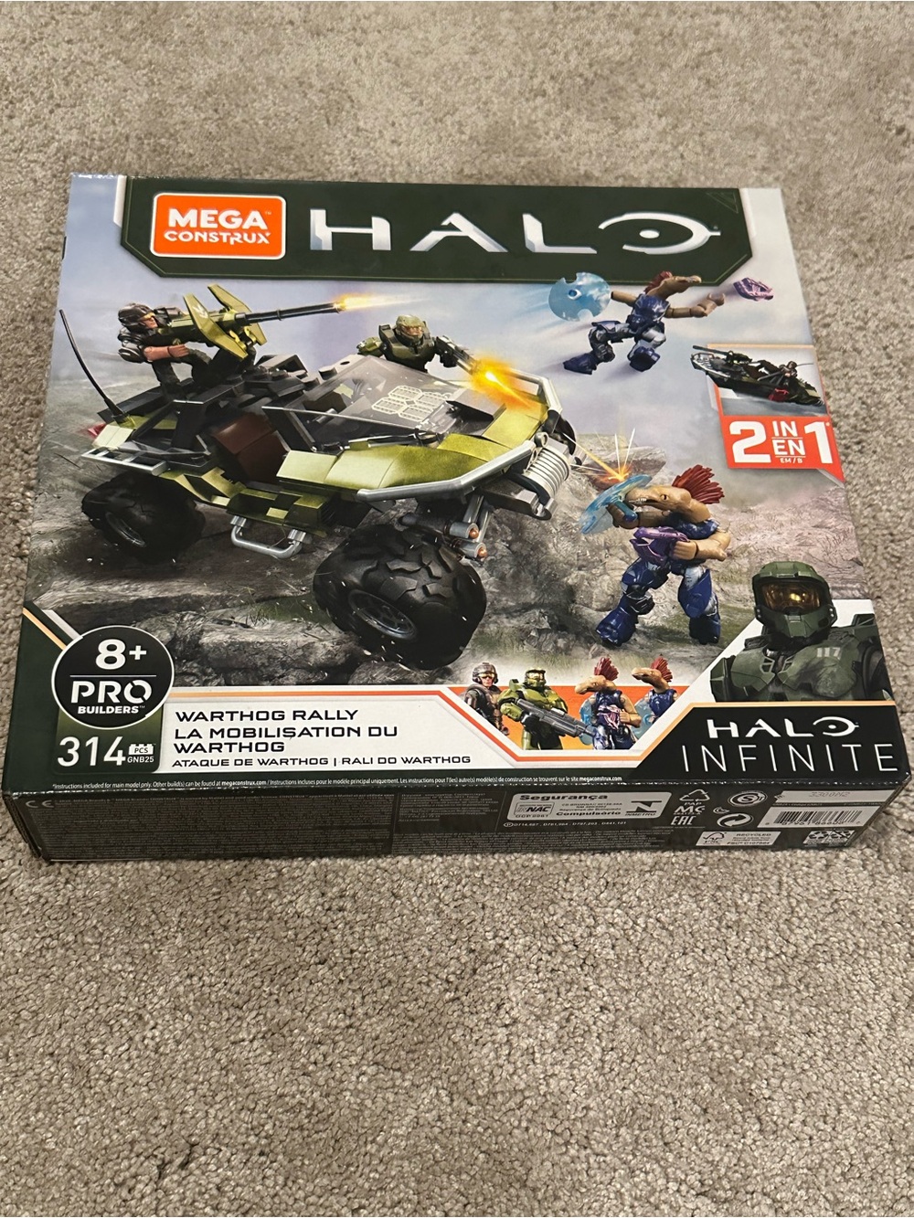 MEGA Construx Halo Warthog Rally 2-in-1 Set 314 pcs Master Chief GNB25